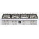 Aragaz Tecnogas P1X66M4VC, 60 cm, gaz, 4 arzatoare, grill, otel inoxidabil
