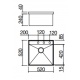 CHIUVETA BUCATARIE BARAZZA LAVELLI MIZU 1LMZ51, 52x52 cm , INOX