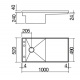 CHIUVETA BUCATARIE BARAZZA LAVELLI MIZU 1LMZ105, 100x52 cm , INOX