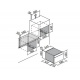 Aragaz Lofra RBI66MFT/CI, 60x60 cm, gaz, 4 arzatoare, grill, aprindere electronica, timer, crem