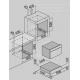 Sertar multifunctional, incorporabil BARAZZA 1CSEVG, 60x15 cm, sticla securizata neagra