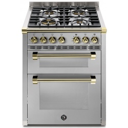 Aragaz Lofra RBI66MFT/CI, 60x60 cm, gaz, 4 arzatoare, grill, aprindere electronica, timer, crem