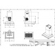 Hota decorativa STEEL Ascot 70, 70 cm, 1 motor, 4 viteze, 900 m3/h, panou control soft touch, inox
