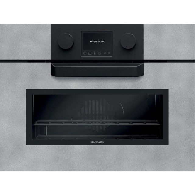 Cuptor incorporabil multifunctional inclusiv microunde BARAZZA 1FEVMMC, 45 x 60cm, 40l, touch screen, finisaj inox mat