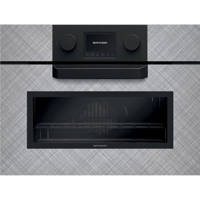 Cuptor incorporabil multifunctional inclusiv microunde BARAZZA 1FEVTMC, 45 x 60cm, 40l, touch screen, finisaj inox texturat