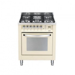 Aragaz Lofra RBI66MFT/CI, 60x60 cm, gaz, 4 arzatoare, grill, aprindere electronica, timer, crem