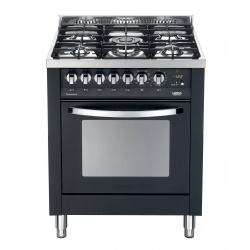 Aragaz Lofra Rainbow PR76GVT/CI, gaz, 70x60cm, 5 arzatoare, grill electric, timer, aprindere electronica, rosu
