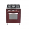 Aragaz Lofra Rainbow PR76MFT/C, gaz, 70x60cm, 5 arzatoare, grill electric, timer, aprindere electronica, rosu
