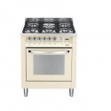 Aragaz Lofra Rainbow PBI76MFT/C, gaz, 70x60cm, 5 arzatoare, grill electric, timer, aprindere electronica, crem