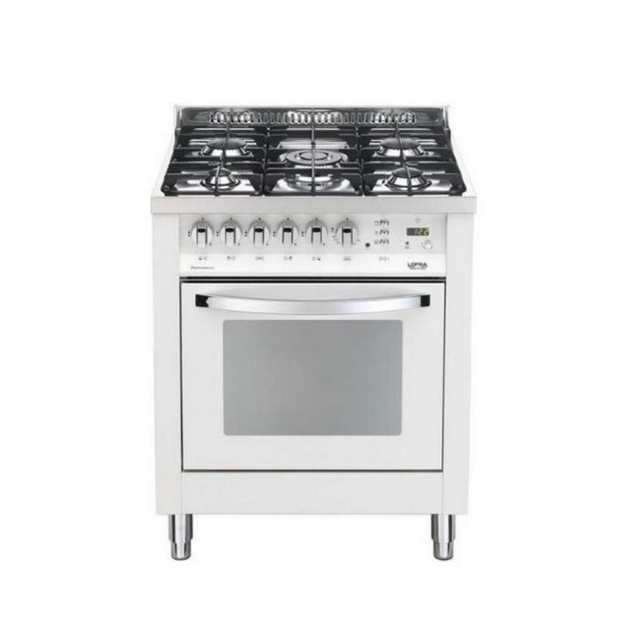 Aragaz Lofra Rainbow PR76MFT/C, gaz, 70x60cm, 5 arzatoare, grill electric, timer, aprindere electronica, rosu