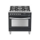 Aragaz Lofra Rainbow PRG86GVT/CI, gaz, 80x60cm, 5 arzatoare, grill electric, timer, aprindere electronica, rosu