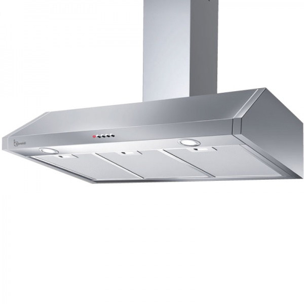 Hota design Baraldi Surf 01SUR090BL70, 90 cm, 700 m3/h, sticla neagra