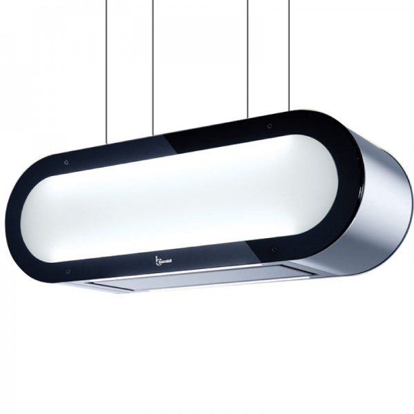 Hota design Baraldi Surf 01SUR090BL70, 90 cm, 700 m3/h, sticla neagra