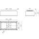 Hota design de tavan Baraldi Xenia 01XEN090STW80, 90 cm, 800 m3/h, Alb