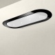 Hota de tavan incorporabila Baraldi Unika 01UNKIS120WH80, 120 cm, 800 m3/h, sticla neagra/alb