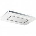 Hota de tavan incorporabila Baraldi Stivia soffitto 01STVSO090STW, 90 cm, motor Kube 900 m3/h, sticla alba/inox