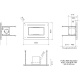 Hota design Baraldi Surf 01SUR090BL70, 90 cm, 700 m3/h, sticla neagra