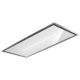 Hota de tavan incorporabila Baraldi Gea flat inox-glass 01GEAF090SVWSL, 90 cm, motor Kube 900 m3/h, sticla alba/inox