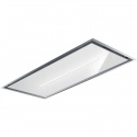 Hota de tavan incorporabila Baraldi Gea flat inox-glass 01GEAF090SVWSL, 90 cm, motor Kube 900 m3/h, sticla alba/inox