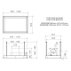 Hota de tavan incorporabila Baraldi Gea flat B&W 01GEAFL090BLSP, 90 cm, motor Kube 900 m3/h, Negru