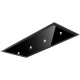 Hota de tavan incorporabila Baraldi Gea flat B&W 01GEAFL090BLSP, 90 cm, motor Kube 900 m3/h, Negru